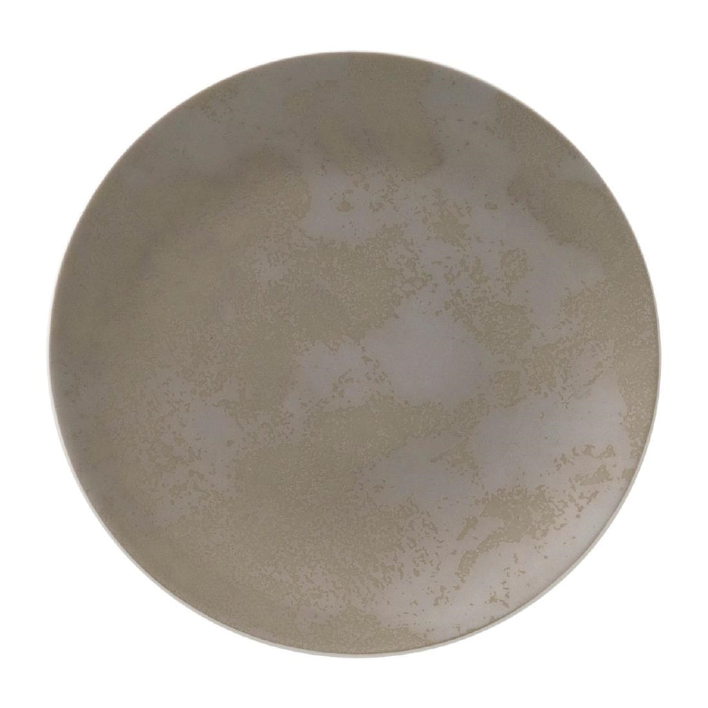 Royal Crown Derby Crushed Velvet Grey Coupe Plate 164mm (Pack of 6) - FE121 Plates Royal Crown Derby