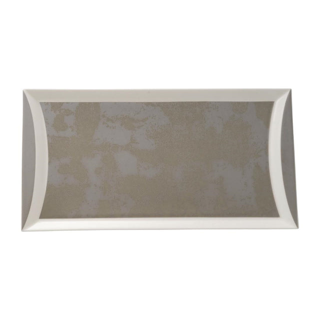 Royal Crown Derby Crushed Velvet Grey Rectangle Tray 320x160mm (Pack of 6) - FE125 Royal Crown Derby Crockery Royal Crown Derby   