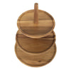 Olympia Acacia 3-Tier Stand 305(Ø) x 395(H)mm - FE152  Olympia   