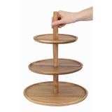 Olympia Acacia 3-Tier Stand 305(Ø) x 395(H)mm - FE152  Olympia   