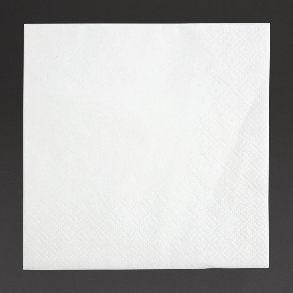 Fiesta Recyclable Cocktail Napkin White 24x24cm 2ply 1/4 Fold (Pack of 4000) - FE216  Fiesta   