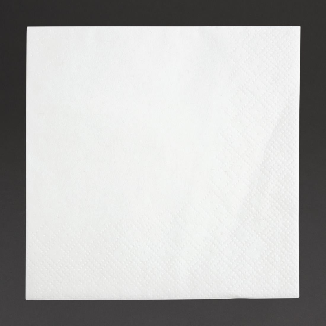 Fiesta Recyclable Cocktail Napkin White 24x24cm 2ply 1/4 Fold (Pack of 4000) - FE216  Fiesta   