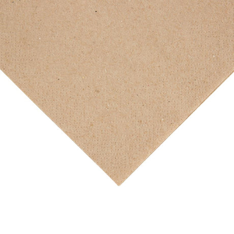 Fiesta Recyclable Recycled Cocktail Napkin Kraft 24x24cm 2ply 1/4 Fold (Pack of 4000) - FE217  Fiesta   