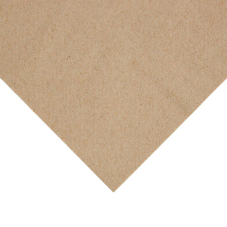 Fiesta Recyclable Recycled Lunch Napkin Kraft 33x33cm 2ply 1/4 Fold (Pack of 2000) - FE226  Fiesta   