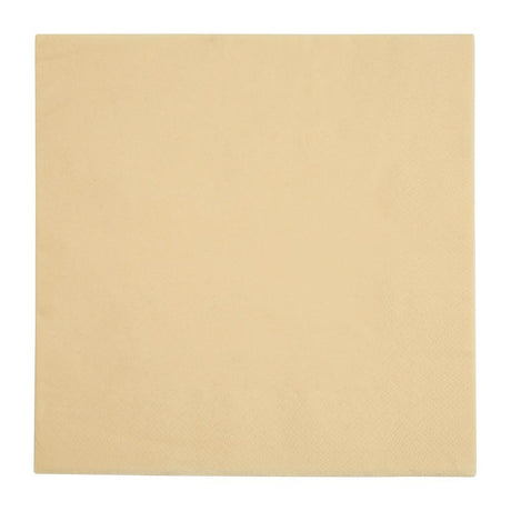 Fiesta Recyclable Dinner Napkin Cream 40x40cm 2ply 1/4 Fold (Pack of 2000) - FE236  Fiesta   