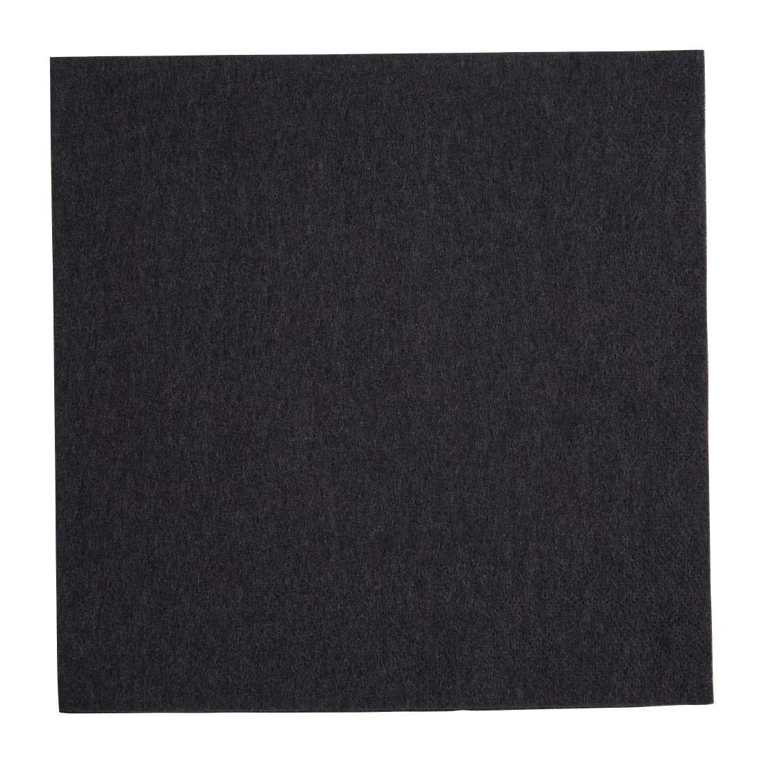 Fiesta Recyclable Dinner Napkin Black 40x40cm 2ply 1/4 Fold (Pack of 2000) - FE241  Fiesta   