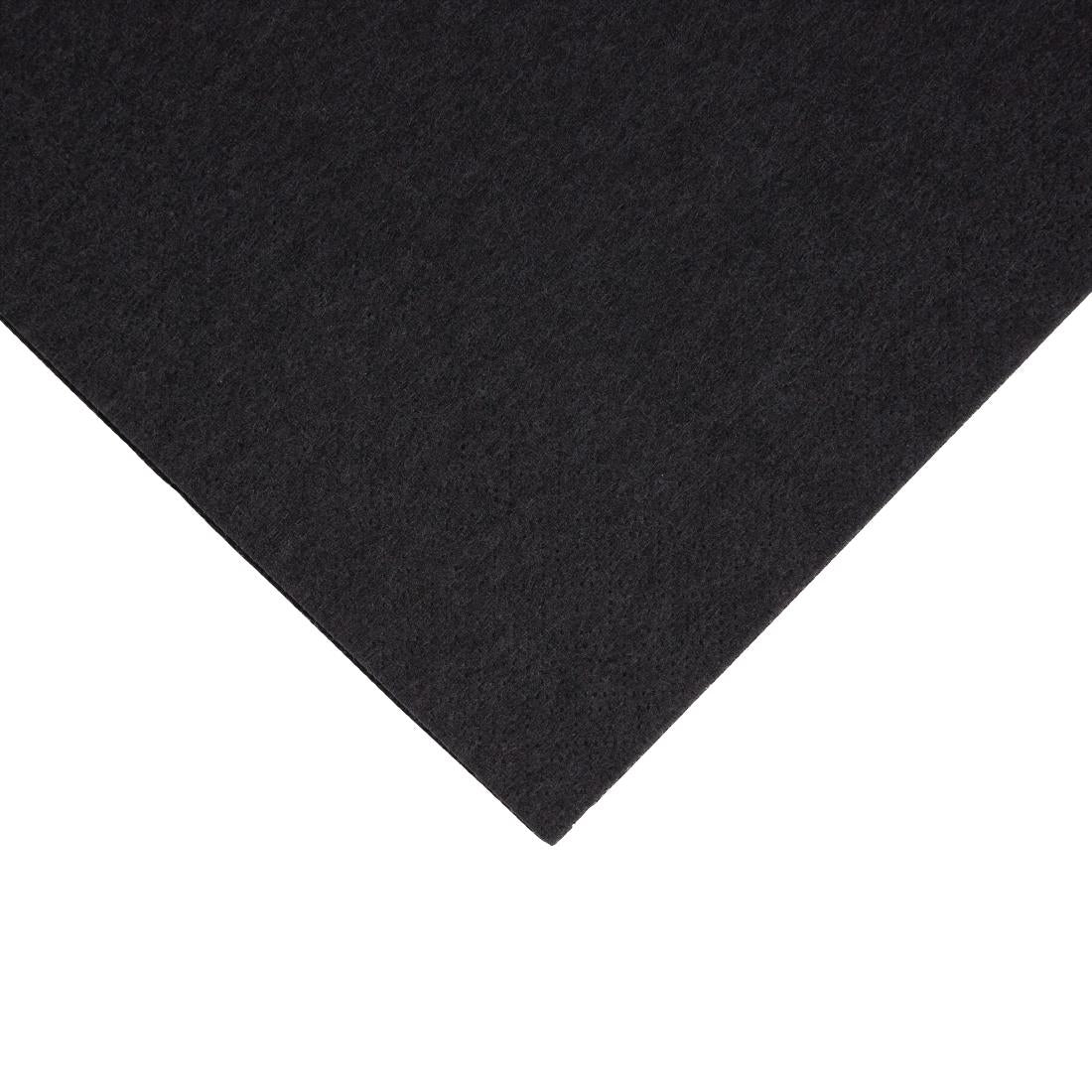 Fiesta Recyclable Dinner Napkin Black 40x40cm 2ply 1/4 Fold (Pack of 2000) - FE241  Fiesta   