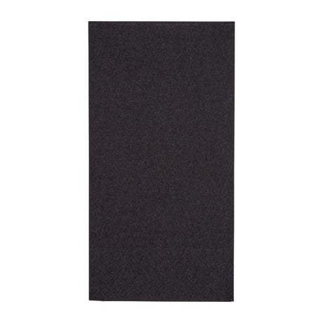 Fiesta Recyclable Dinner Napkin Black 40x40cm 2ply 1/8 Fold (Pack of 2000) - FE249  Fiesta   