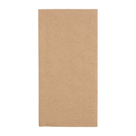 Fiesta Recyclable Recycled Dinner Napkin Kraft 40x40cm 2ply 1/8 Fold (Pack of 2000) - FE250  Fiesta   