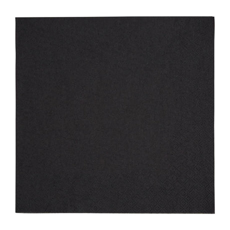Fiesta Recyclable Dinner Napkin Black 40x40cm 3ply 1/4 Fold (Pack of 1000) - FE257  Fiesta   