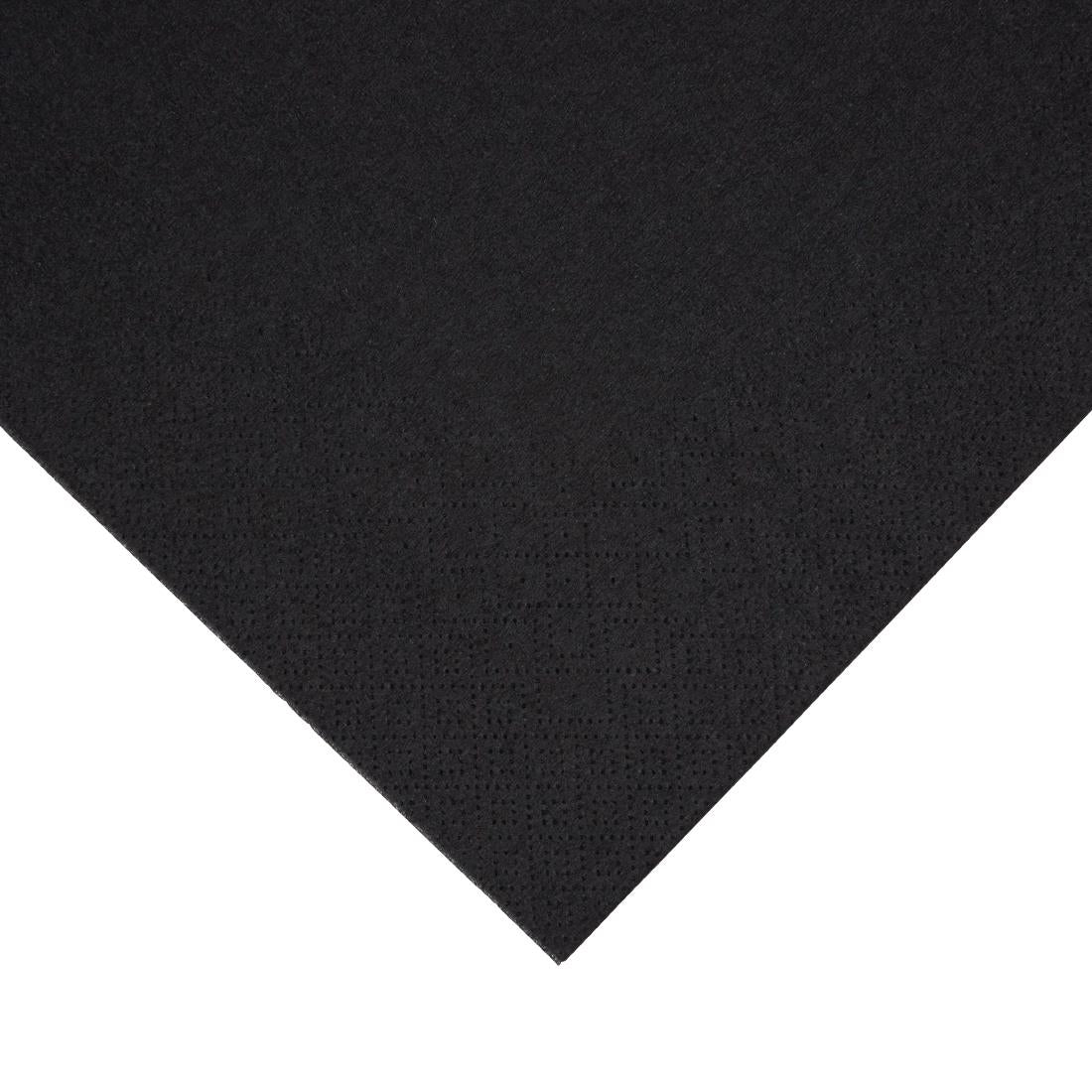 Fiesta Recyclable Dinner Napkin Black 40x40cm 3ply 1/4 Fold (Pack of 1000) - FE257  Fiesta   