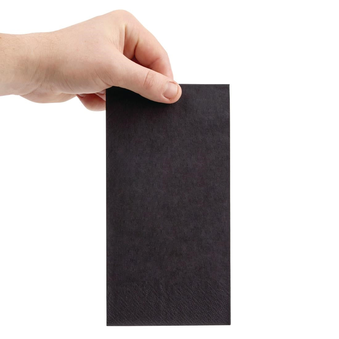 Fiesta Recyclable Dinner Napkin Black 40x40cm 3ply 1/8 Fold (Pack of 1000) - FE261  Fiesta   