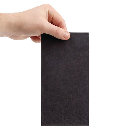 Fiesta Recyclable Dinner Napkin Black 40x40cm 3ply 1/8 Fold (Pack of 1000) - FE261  Fiesta   