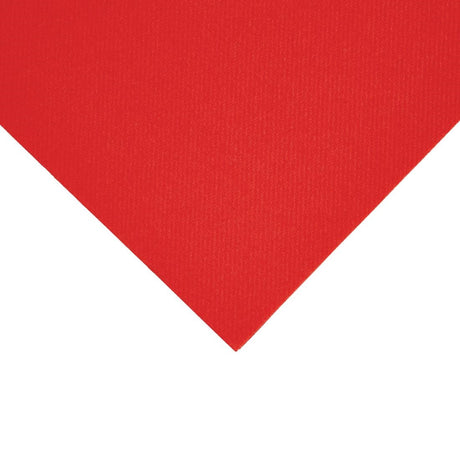 Fiesta Recyclable Premium Tablin Dinner Napkin Red 40x40cm Airlaid 1/4 Fold (Pack of 500) - FE267  Fiesta   