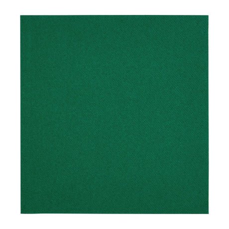 Fiesta Recyclable Premium Tablin Dinner Napkin Dark Green 40x40cm Airlaid 1/4 Fold (Pk 500) - FE268  Fiesta   