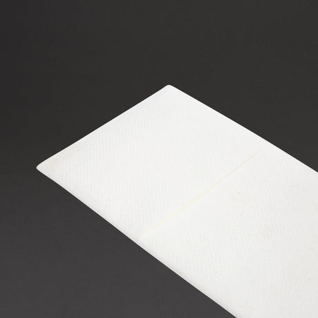 Fiesta Recyclable Premium Tablin Dinner Napkin White 48x40cm Airlaid Pocket Fold (Pk 400) - FE277  Fiesta   