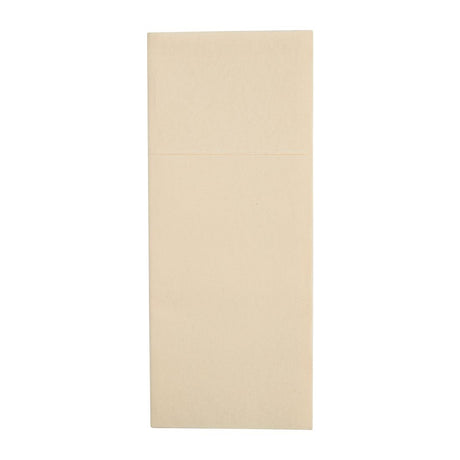 Fiesta Recyclable Premium Tablin Dinner Napkin Cream 48x40cm Airlaid Pocket Fold (Pk 400) - FE278  Fiesta   