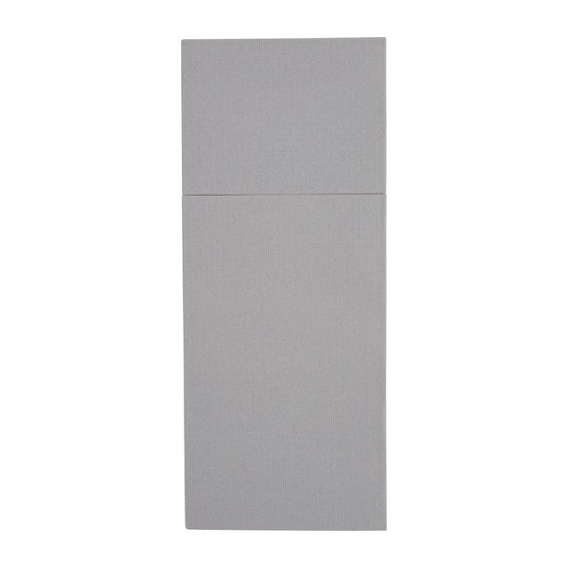 Fiesta Recyclable Premium Tablin Dinner Napkin Grey 48x40cm Airlaid Pocket Fold (Pk 400) - FE279  Fiesta   
