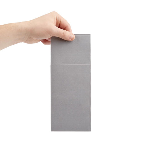 Fiesta Recyclable Premium Tablin Dinner Napkin Grey 48x40cm Airlaid Pocket Fold (Pk 400) - FE279  Fiesta   