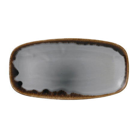 Dudson Harvest Grey Chefs Oblong Plate 298 x 152mm (Pack of 12) - FE367 Plates Churchill