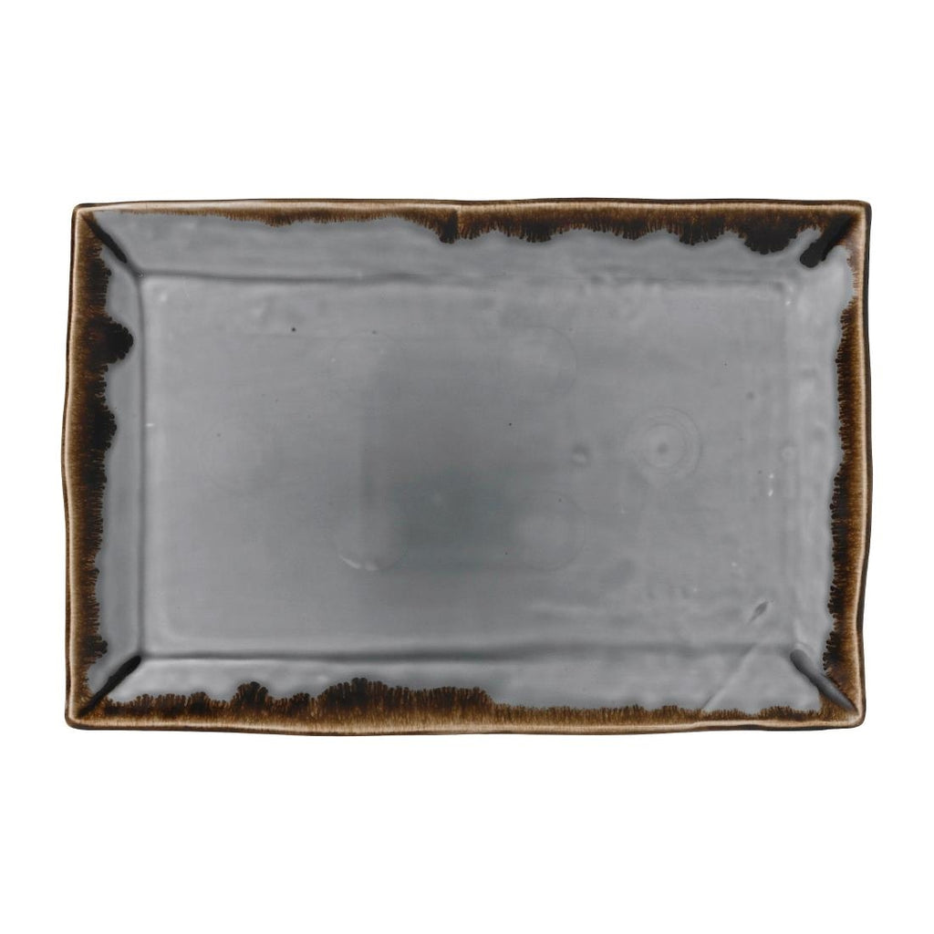 Dudson Harvest Grey Rectangle Tray 283 x 187mm (Pack of 6) - FE369 Dudson Crockery Churchill   