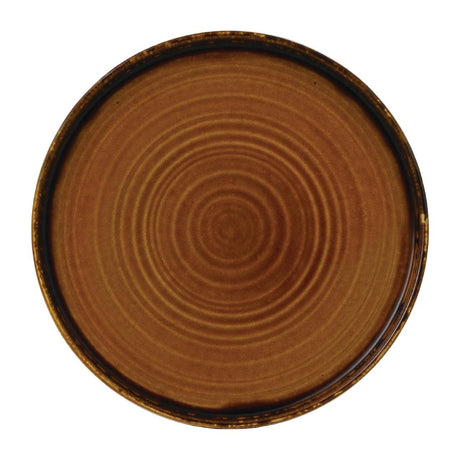 Dudson Harvest Brown Walled Plate 260mm (Pack of 6) - FE387 Plates Churchill