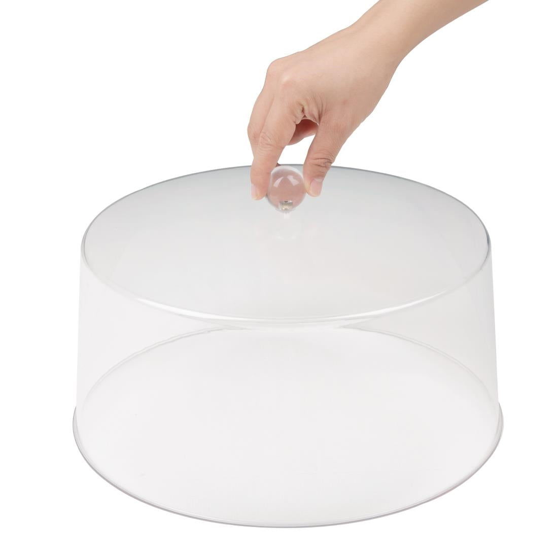 Olympia Kristallon Polycarbonate Display Cover Clear 308(Ø) x 190(H)mm - FE473  Olympia   