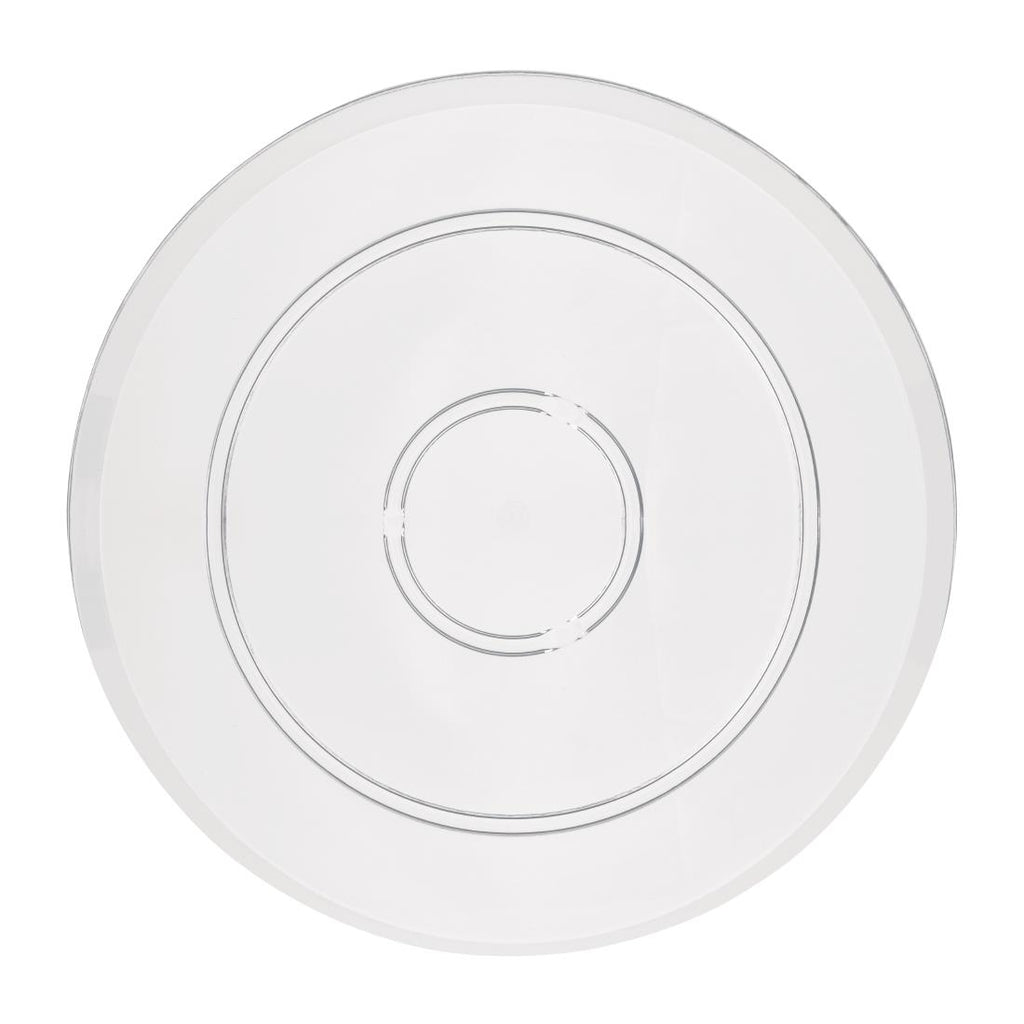 Olympia Kristallon Polycarbonate Display Plate Clear 345(Ø)mm - FE474 Plates Olympia