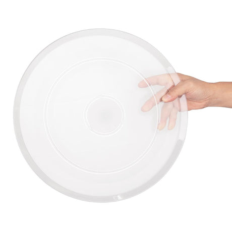 Olympia Kristallon Polycarbonate Display Plate Clear 345(Ø)mm - FE474 Plates Olympia