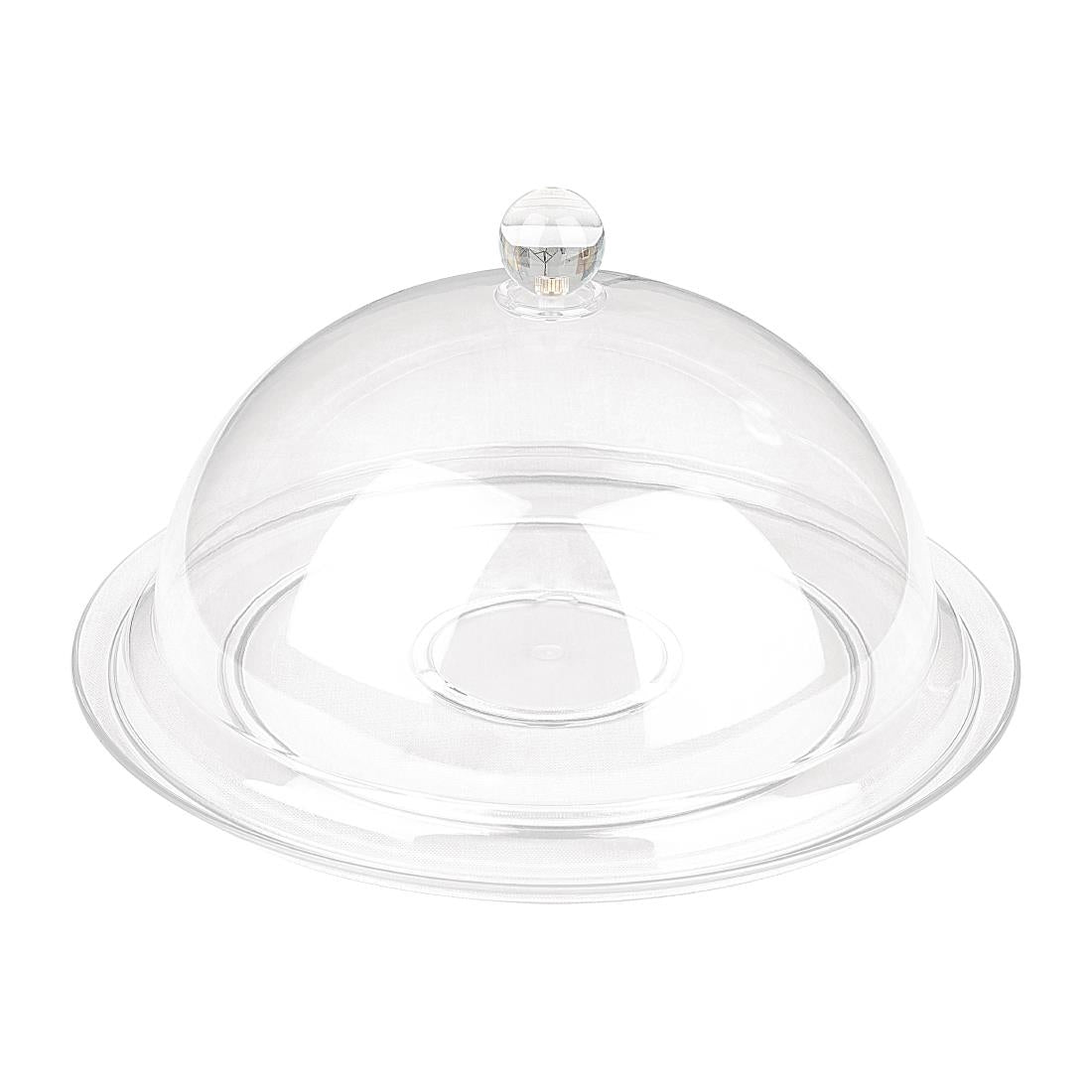 Olympia Kristallon Polycarbonate Display Plate Clear 345(Ø)mm - FE474 Plates Olympia