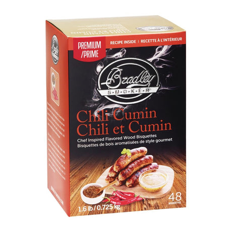 Bradley Food Smoker Chili Cumin Premium Flavour (Pack of 48) - FE652  Bradley   