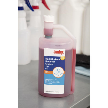Jantex Kitchen Cleaner and Sanitiser Super Concentrate 1Ltr - FE712  Jantex   