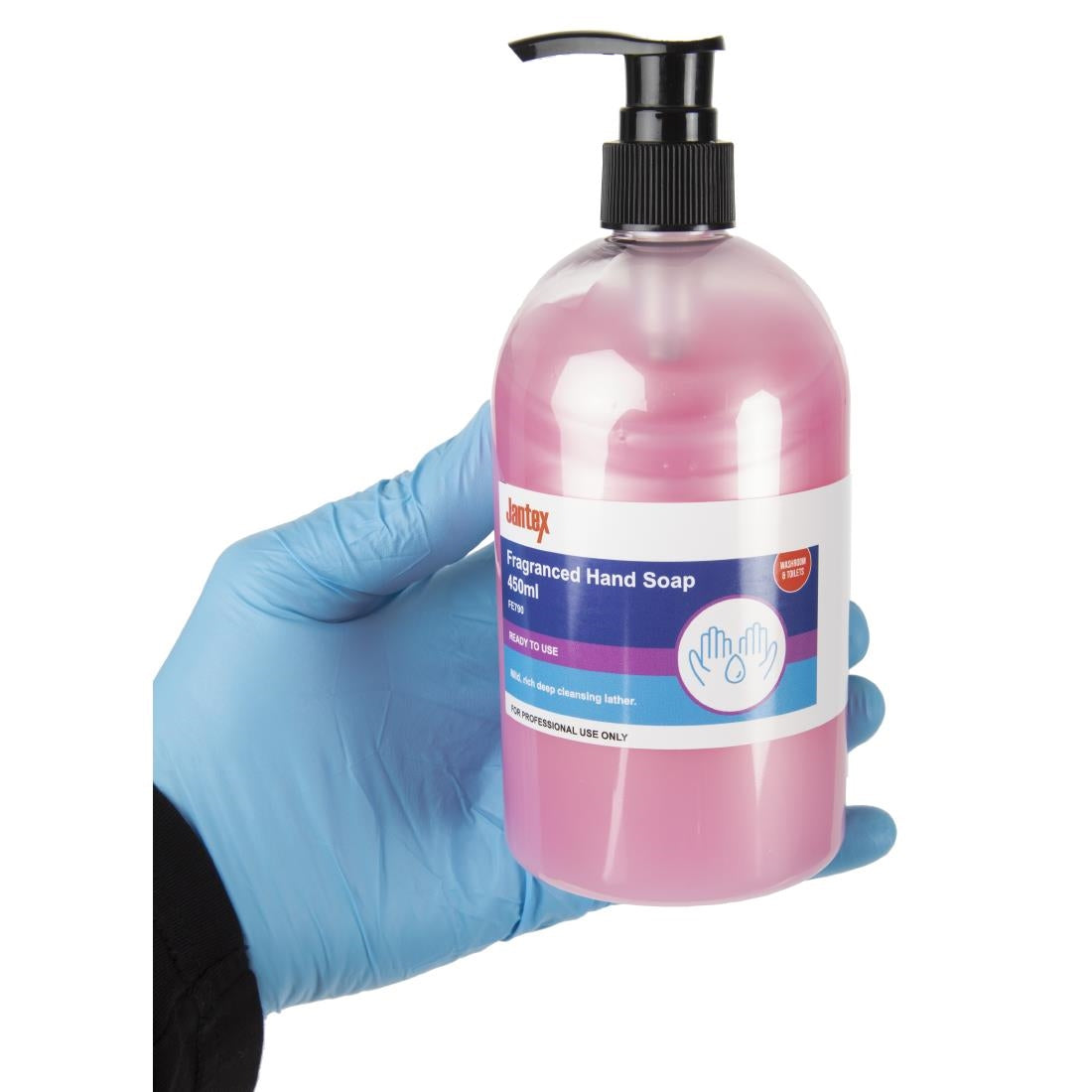 Jantex Fragranced Hand Soap Pink Pearl Ready To Use 450ml - FE790  Jantex   