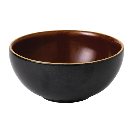 Churchill Super Vitrified Nourish Tokyo Black Deep Bowls 155mm (Pack of 6) - FE947 Bowls Churchill