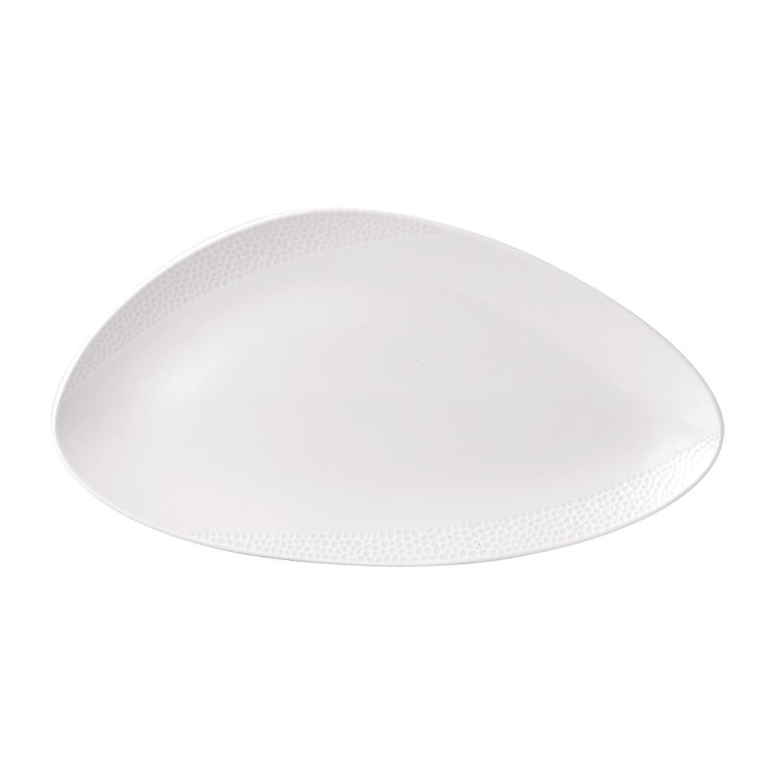 Isla White Chefs' Triangle Plate 13 3/4 x 7 3/8 " (Box 6) - FE994 Plates Churchill