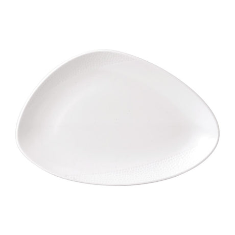 Isla White Chefs' Triangle Plate 12 x 8 " (Box 6) - FE995 Plates Churchill