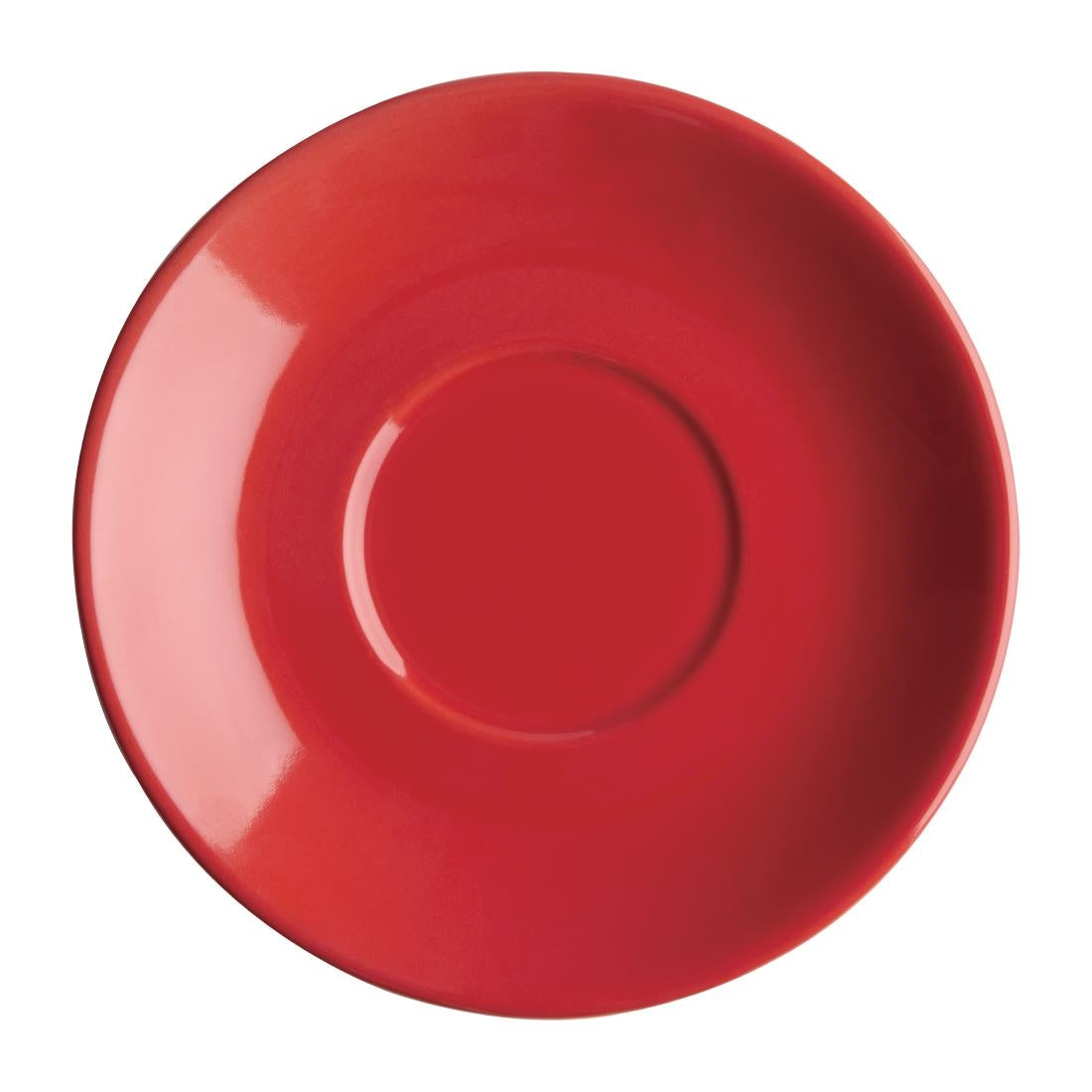 Olympia Cafe Red Saucer (Fits FF990) - 131mm 5 3/10" (Box 12) - FF995 Olympia Crockery Olympia   