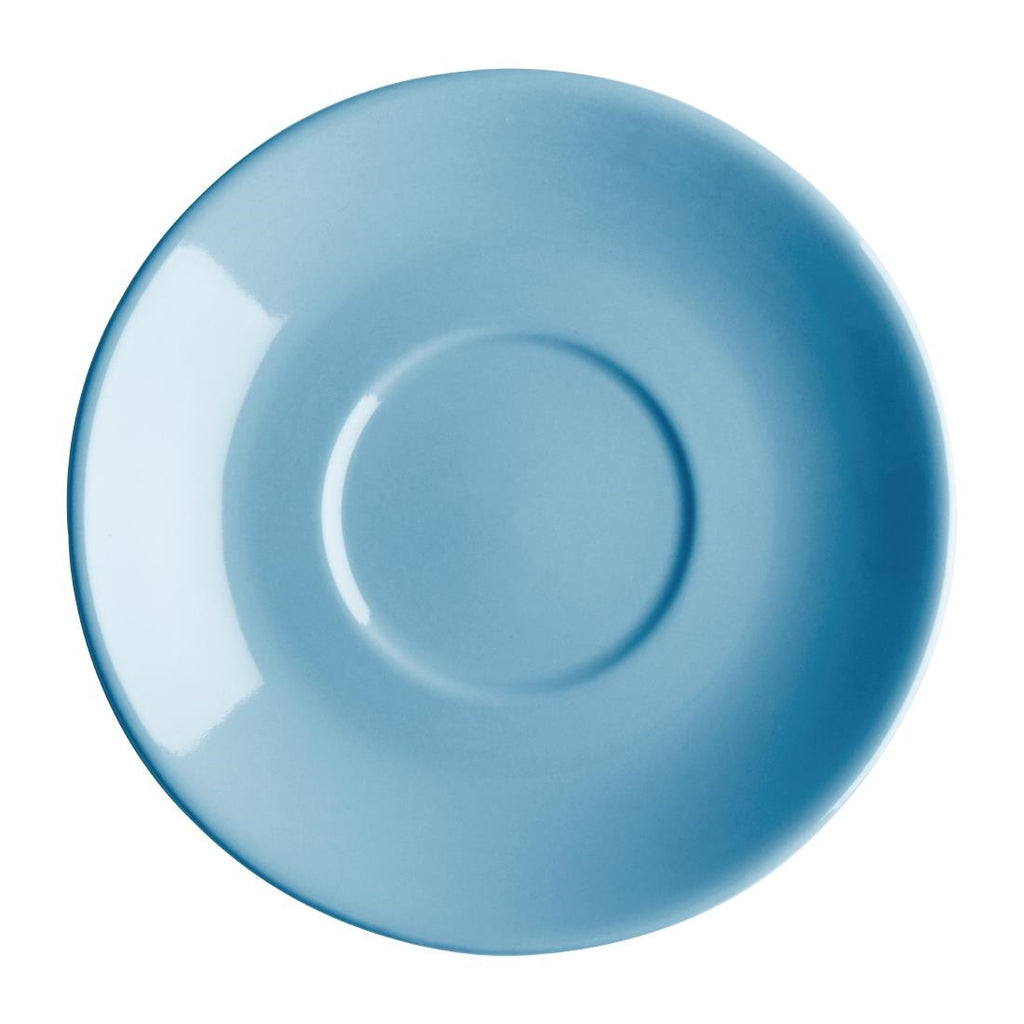 Olympia Cafe Blue Saucer (Fits FF994) - 131mm 5 3/10" (Box 12) - FF999 Olympia Crockery Olympia   