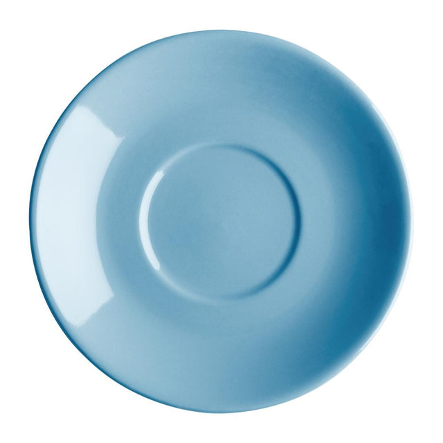 Olympia Cafe Blue Saucer (Fits FF994) - 131mm 5 3/10" (Box 12) - FF999 Olympia Crockery Olympia   