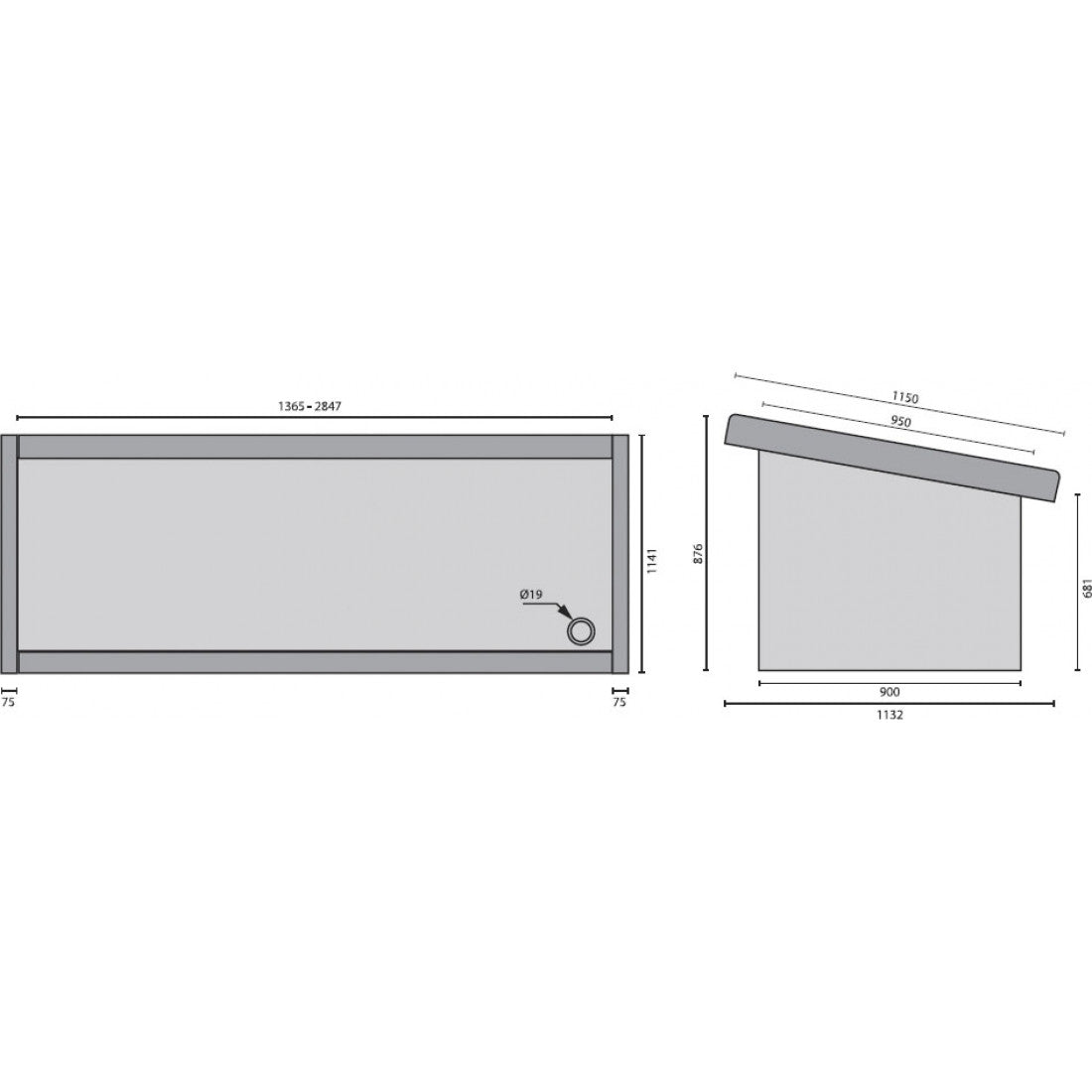 Prodis FISK20C 2m Refrigerated Stainless Steel Fish Display Counter Fish Serve Over Counters Prodis