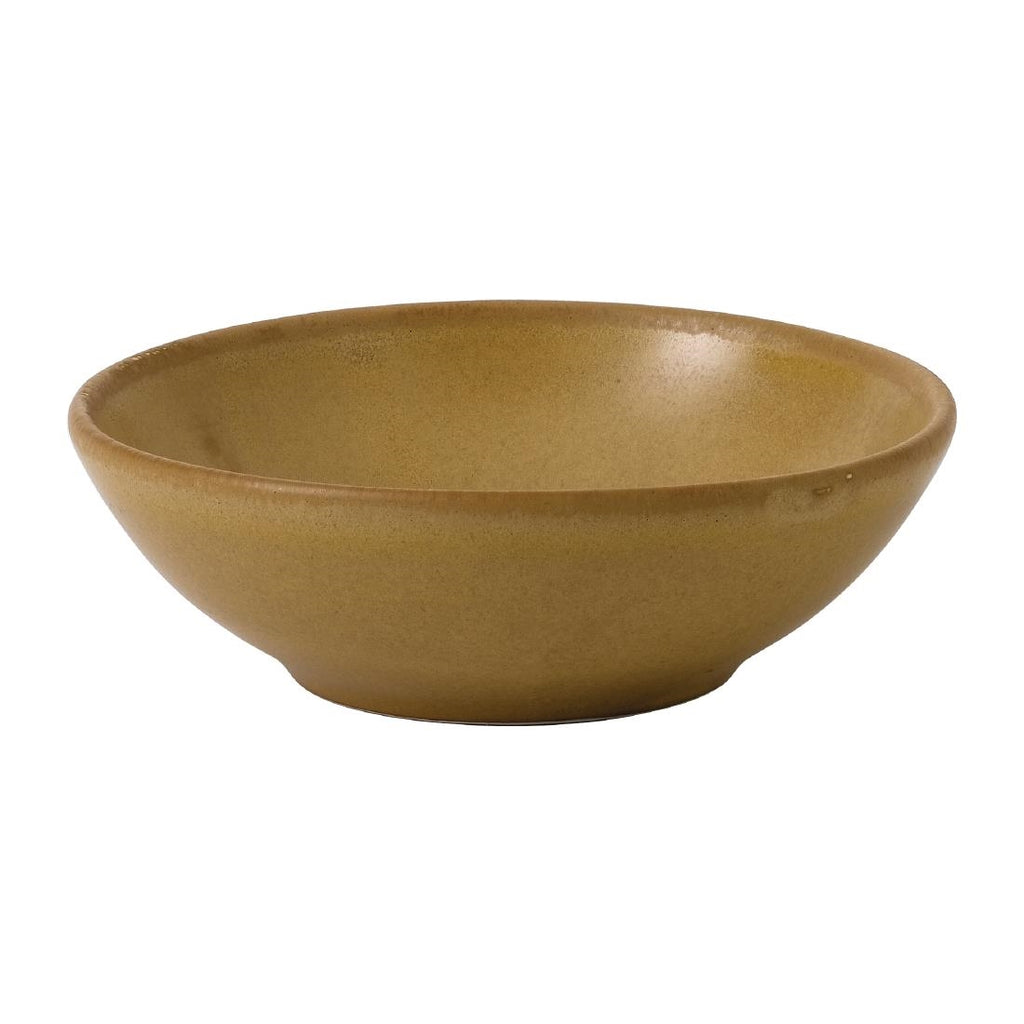 Churchill Super Vitrified Nourish Petra Sand Shallow Bowl 7oz (Box 12) - FJ692 Bowls Churchill