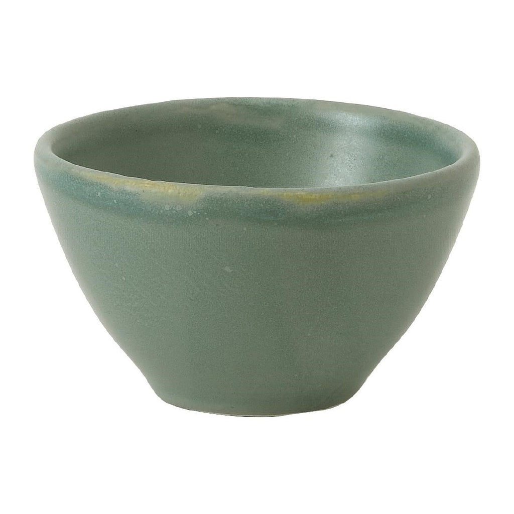 Churchill Super Vitrified Nourish Andorra Green Dip Pots 70mm (Pack of 12) - FJ716 Churchill Super Vitrified Churchill   