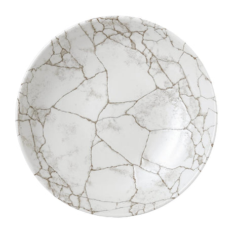 Studio Prints Kintsugi Agate Grey Coupe Plate 217mm (Pack of 12) - FJ802 Plates Churchill