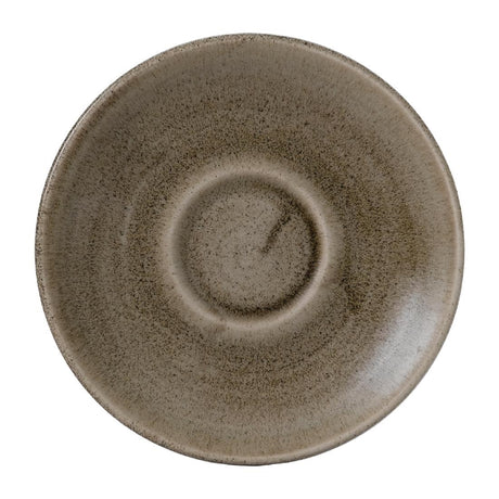 Stonecast Patina Antique Taupe Saucer 6 1/4 " (Pack of 12) - FJ925 Churchill Super Vitrified Churchill   