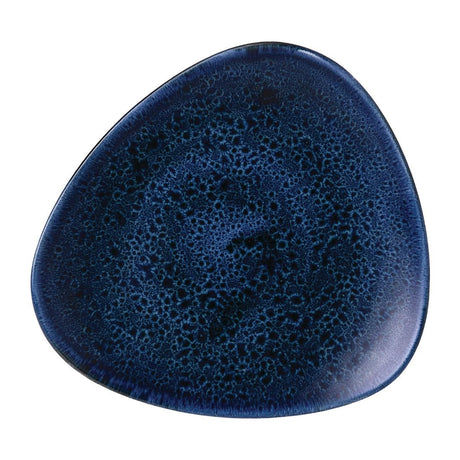 Stonecast Plume Ultramarine Triangle Plate 9 " (Pack of 12) - FJ949 Plates Churchill