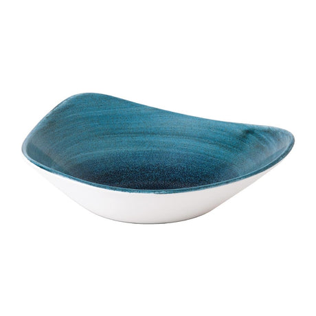 Stonecast Aqueous Lagoon Triangle Bowl 21oz (Box 12) - FJ974 Bowls Churchill