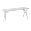 Vogue Stainless Steel Folding Work Table 1830x610x780mm - FN289  Vogue   