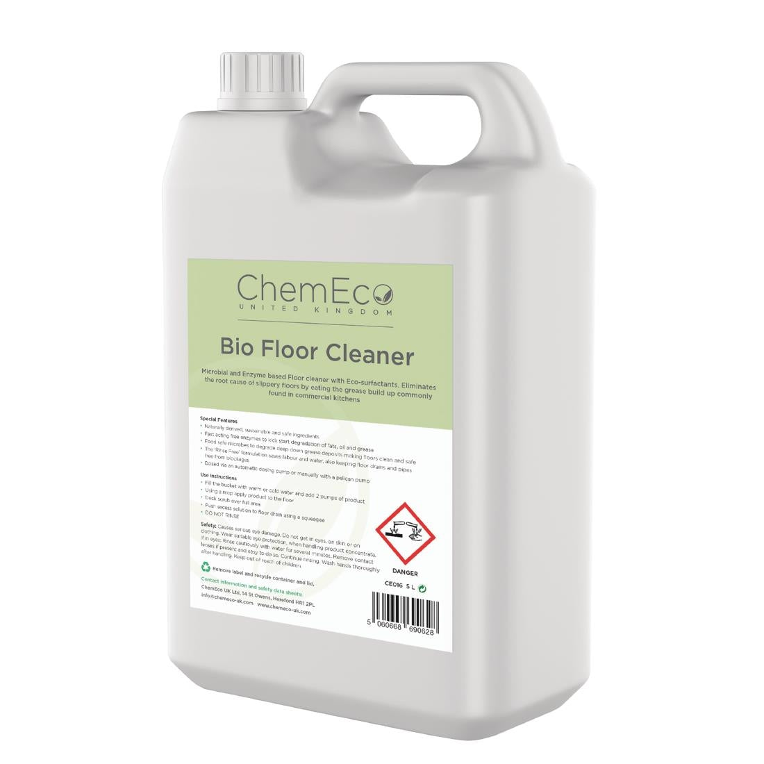 ChemEco Bio Floor Cleaner 5Ltr - CX947  ChemEco UK   