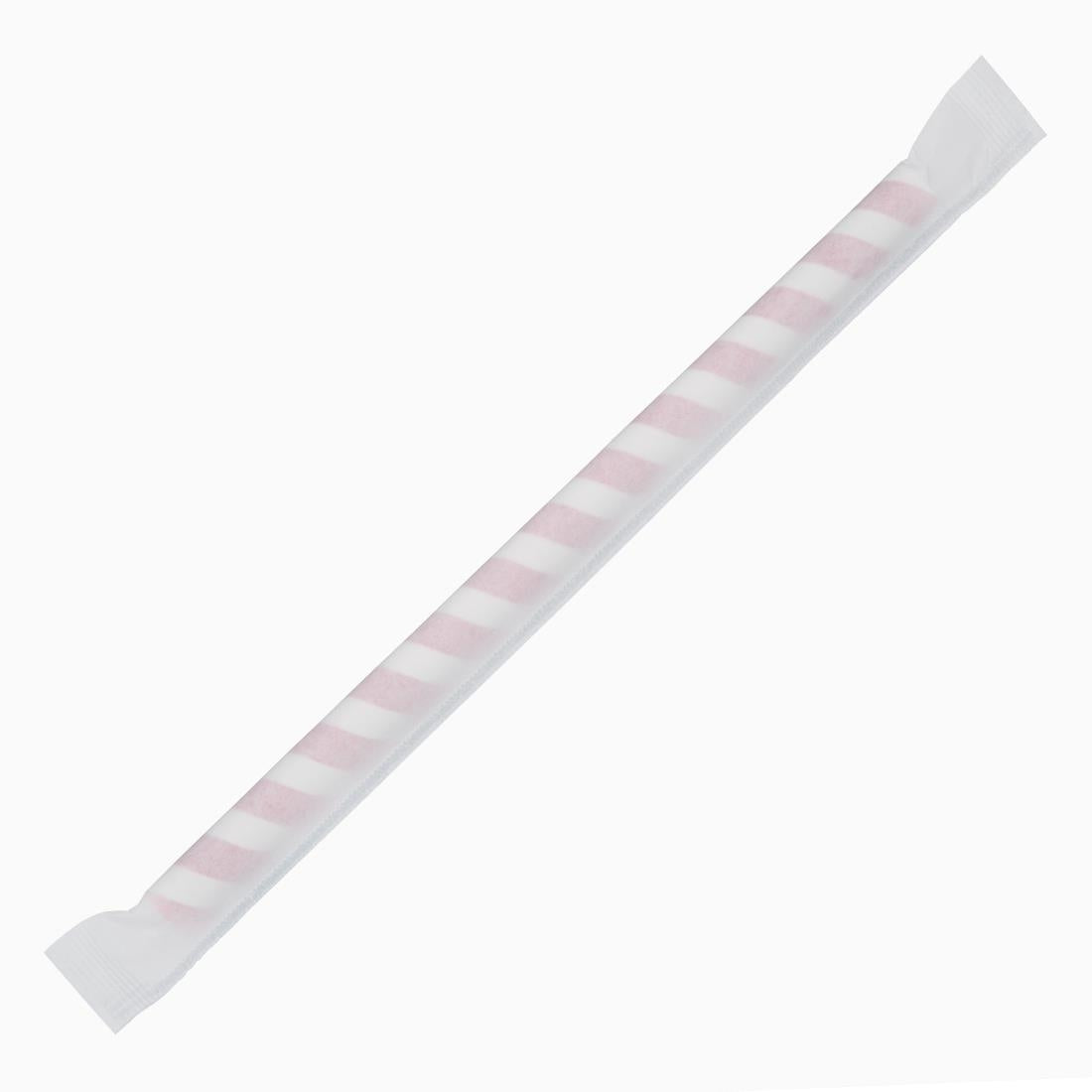 Fiesta Compostable Individually Wrapped Paper Smoothie Straws Red Stripes (Pack of 250) - FP443  Fiesta   