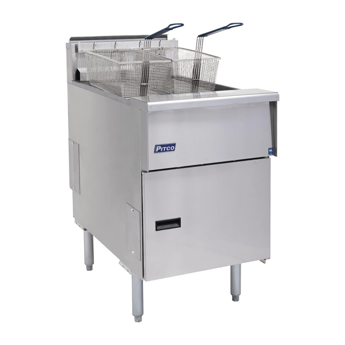 Pitco Single Tank Twin Basket Fryer SE18S-SSTC - FP877 Freestanding Gas Fyers Pitco